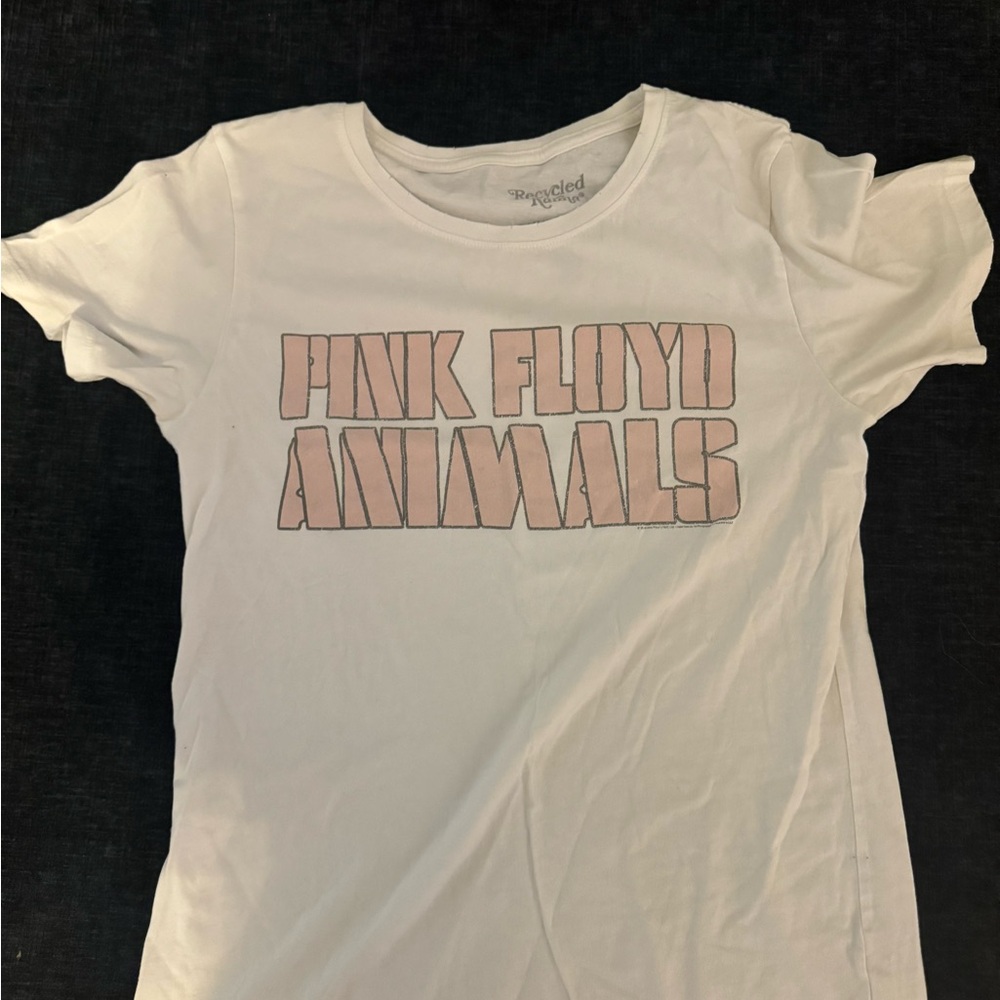 Pink Floyd Graphic Tee in White and Pink